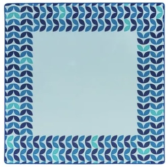 Azure mahjong play mat