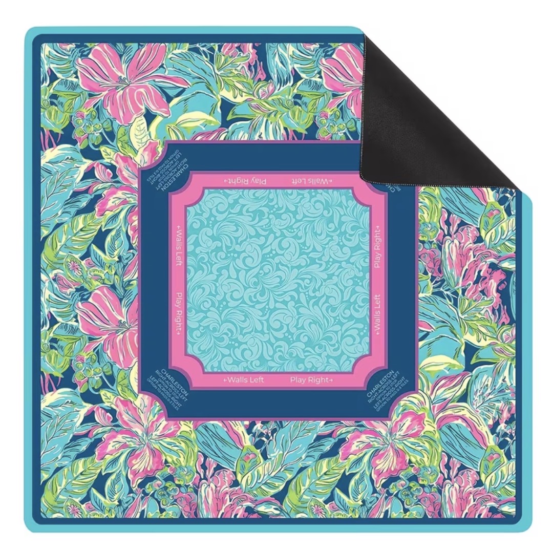 Tropical Charleston mahjong play mat