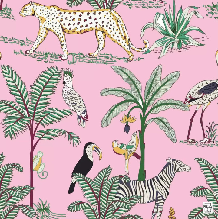 African Pastels mahjong play mat