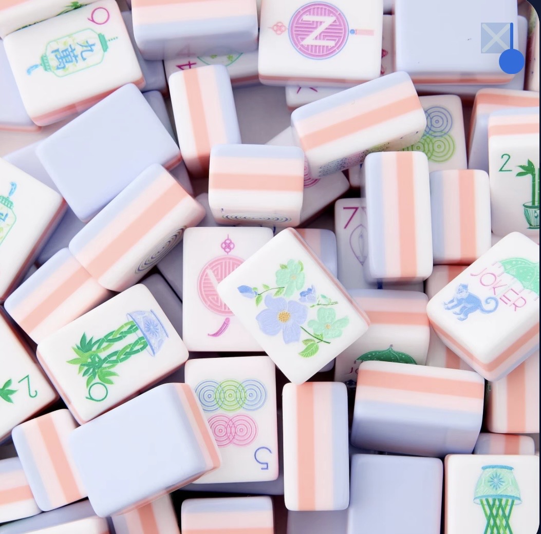 Pastel Sorbet American mahjong tile set