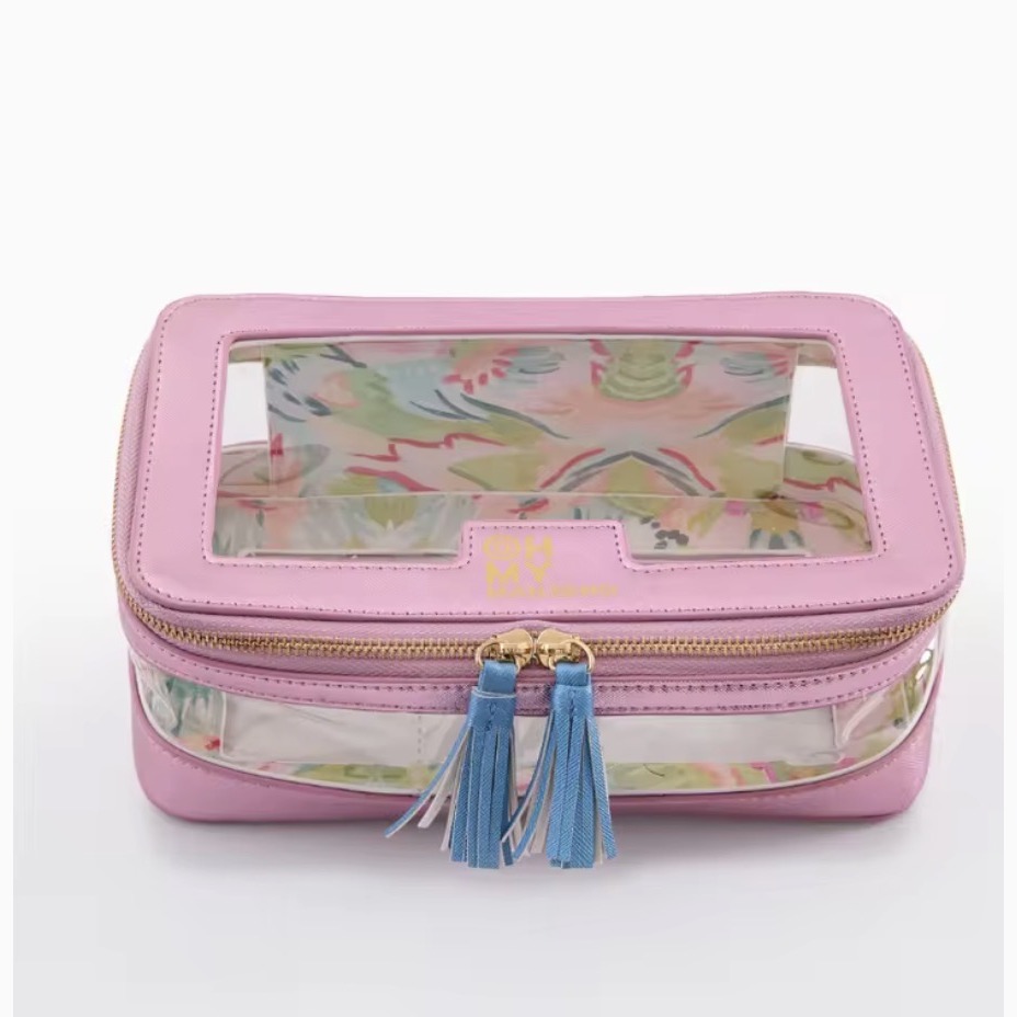 Light Metallic Pink mahjong tile bag