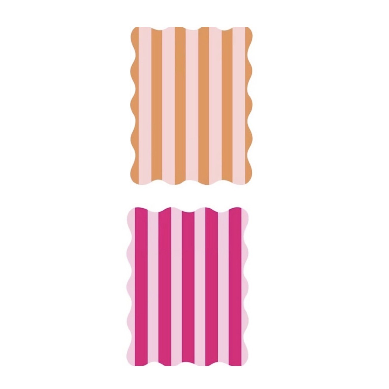 Terracotta & Magenta Stripe