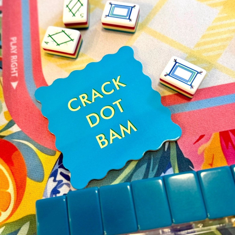 Crack Dot Bam mahjong coaster set