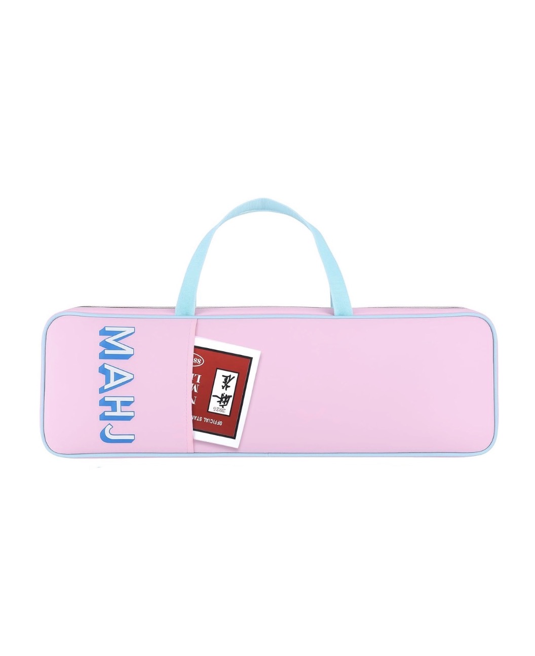 Pink & Blue mahjong rack bag