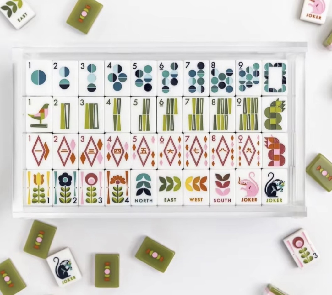 Print Passion American mahjong tile set