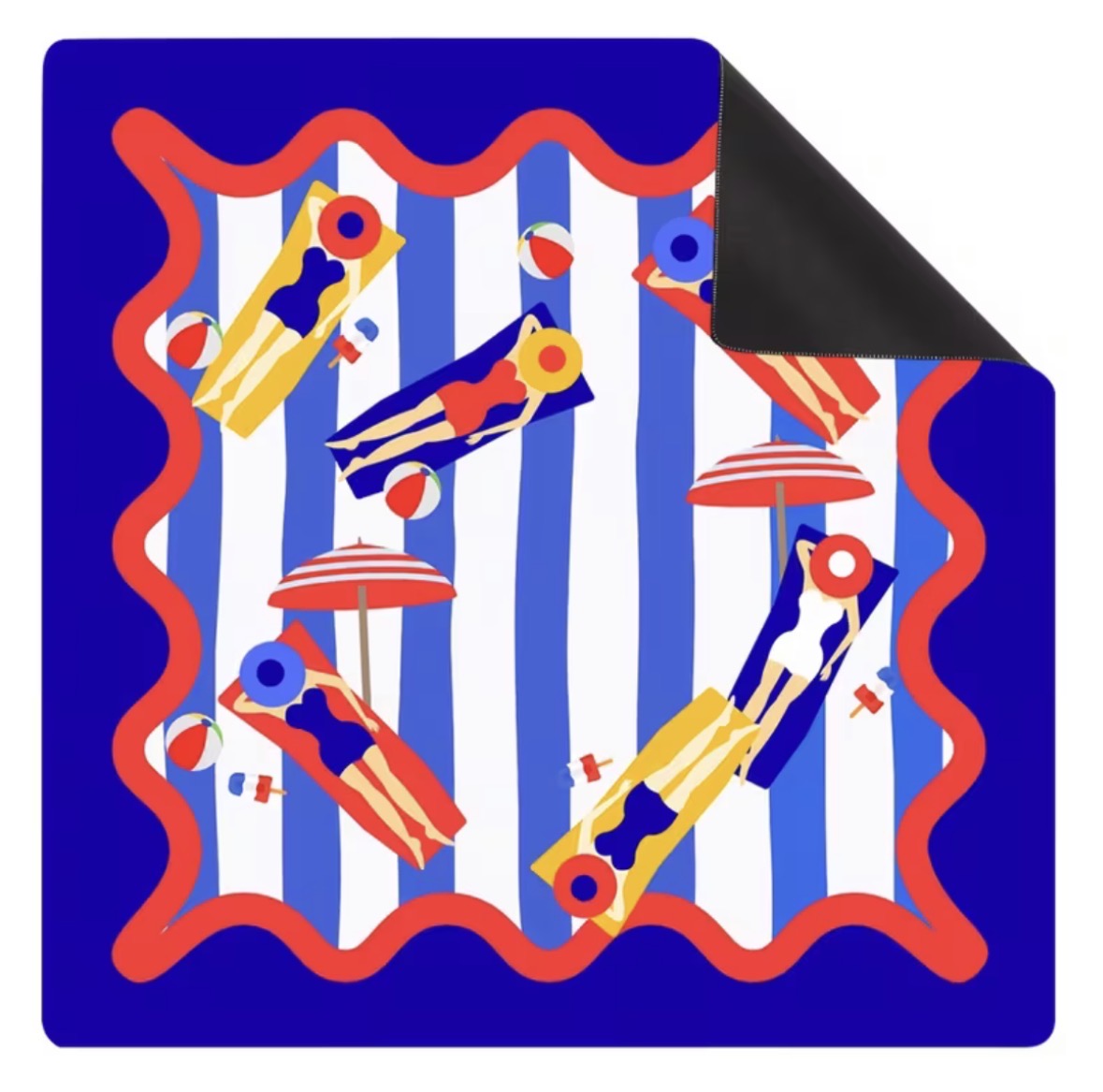 Beach Club mahjong play mat