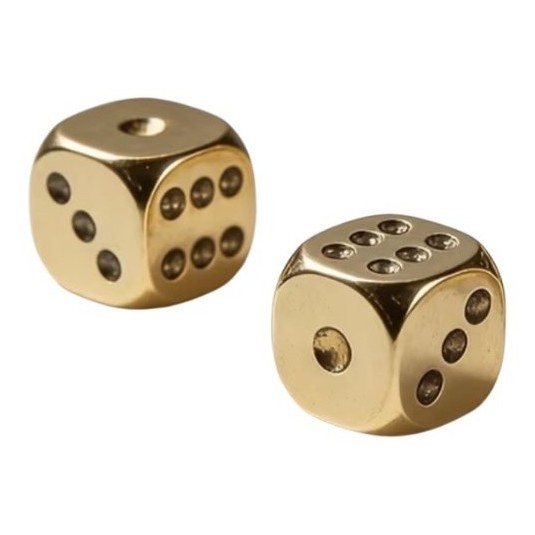 Small Gold dice